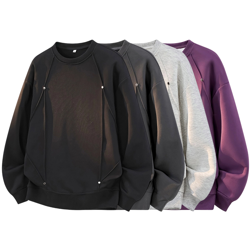 Oversized Crewneck Fleece - Moletom Masculino Oversized com Gola Redonda,