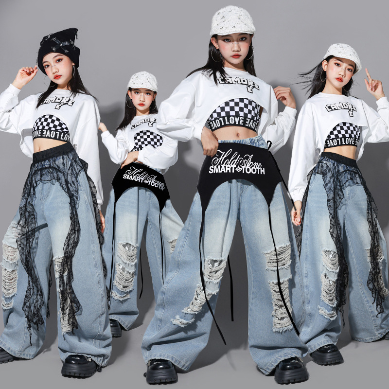 Street Fashion Kpop - Moda Hip Hop para Meninas, Top
