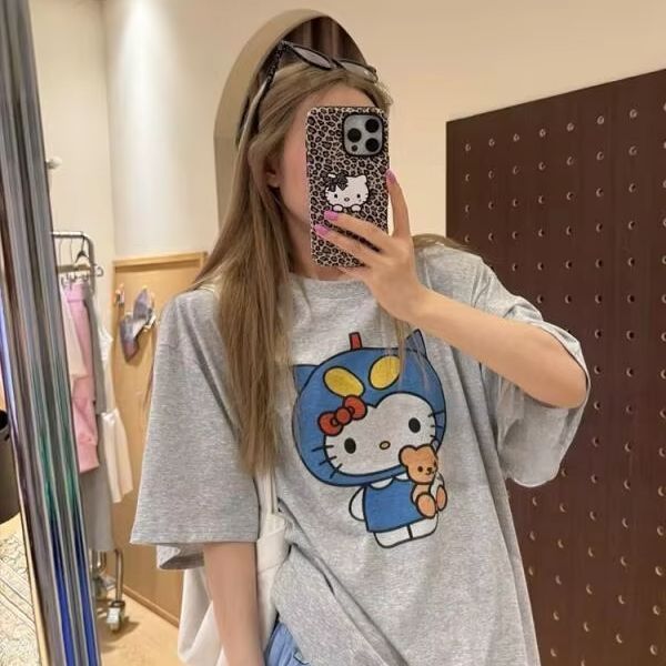 Street Fashion Tshirt - Camiseta de Manga Curta com Estampa