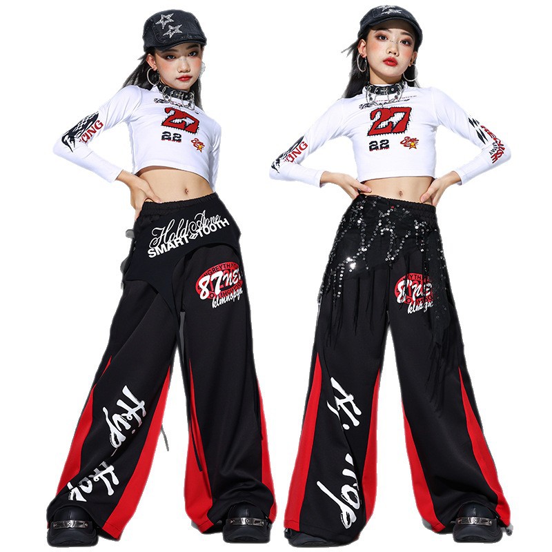Street Fashion Kpop - Roupas de Dança Jazz 2025 para