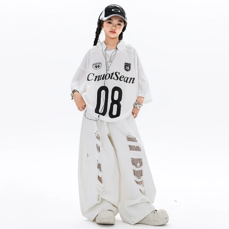 Meninas ‌ Camiseta de Malha Hi - Street Fashion Kpop avaliação e preço
