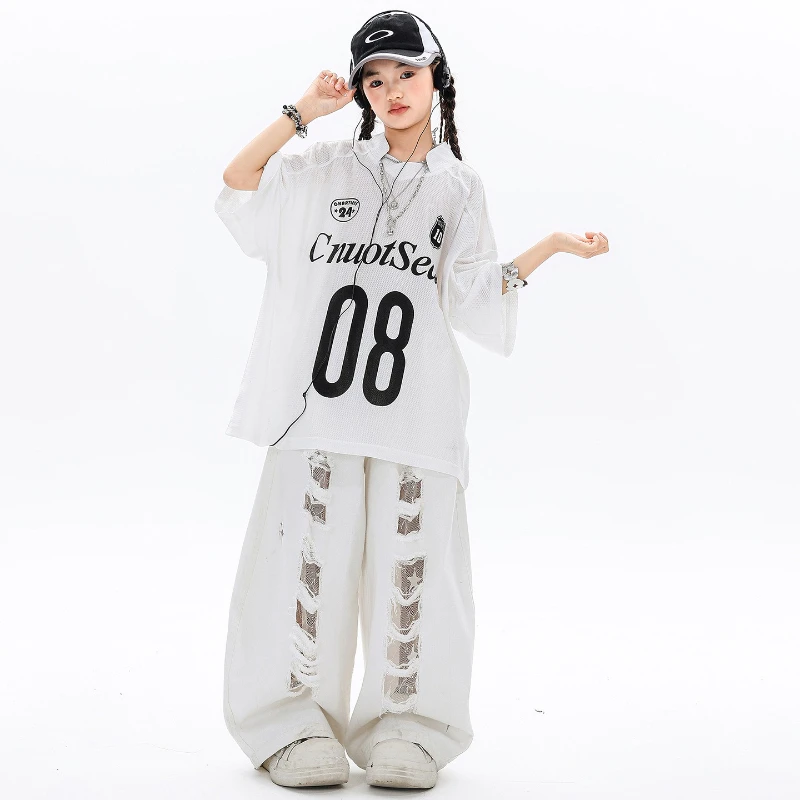 Meninas ‌ Camiseta de Malha Hi - Street Fashion Kpop avaliação e preço
