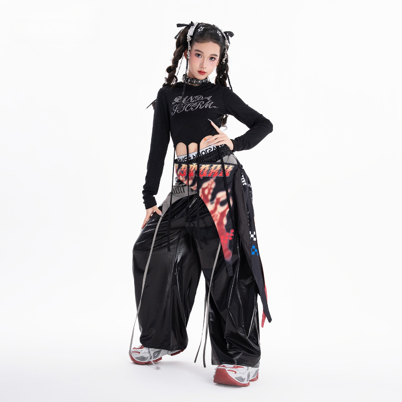 Meninas hip hop conjuntos de r - Street Fashion Kpop avaliação e preço
