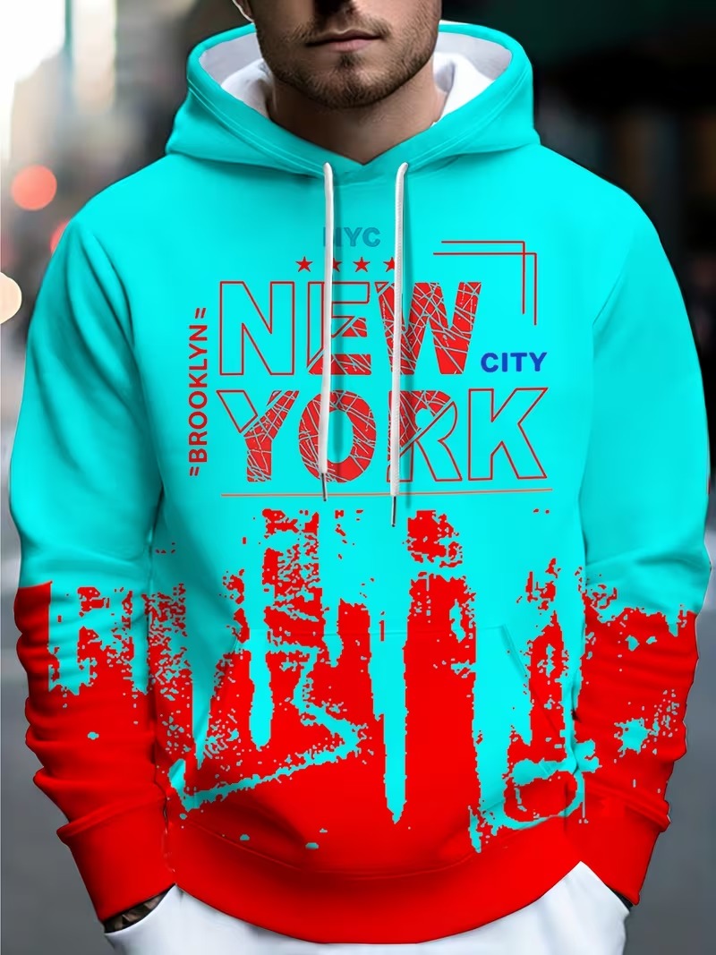 Novo Moletom Masculino com Est - Street Style New York Fashion avaliação e preço