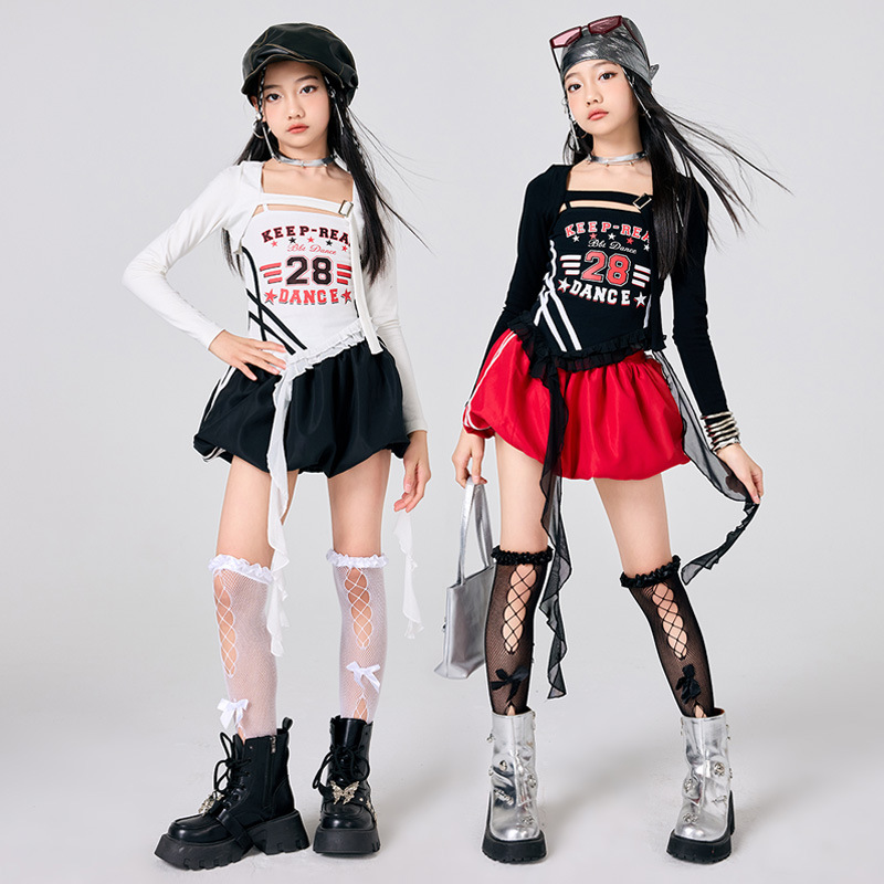 Novas meninas k-pop jazz roupa - Street Fashion Kpop avaliação e preço