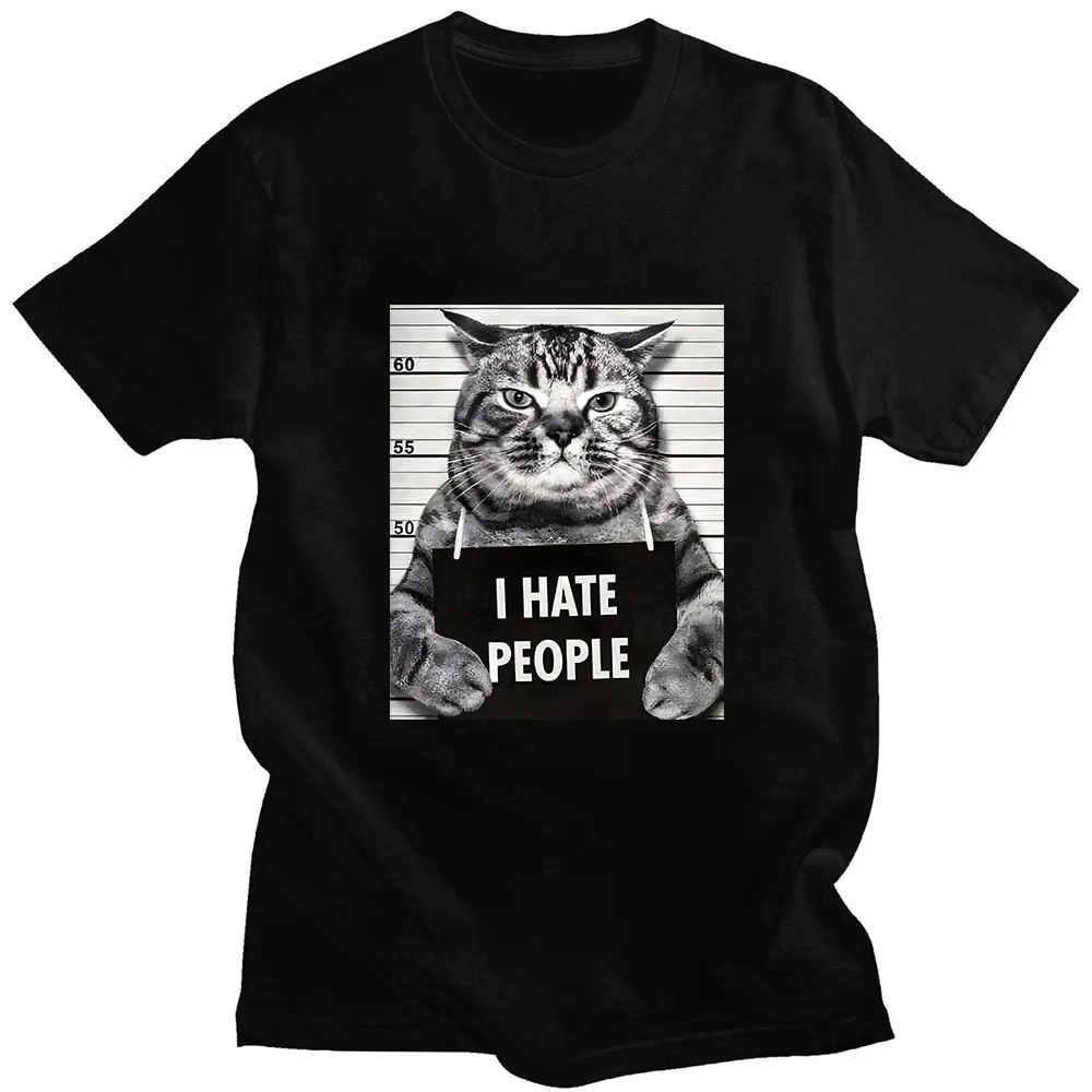 Camiseta com estampa de gato d - Street Fashion Asian Men avaliação e preço