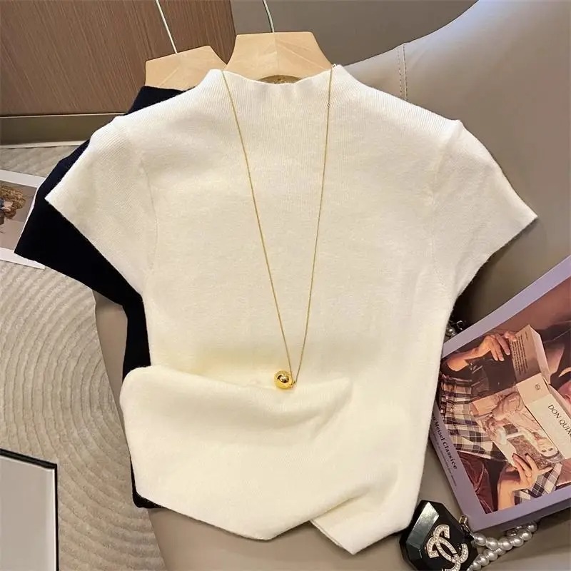 Suéter Feminino de Malha Básic - Korean Street Fashion Female avaliação e preço