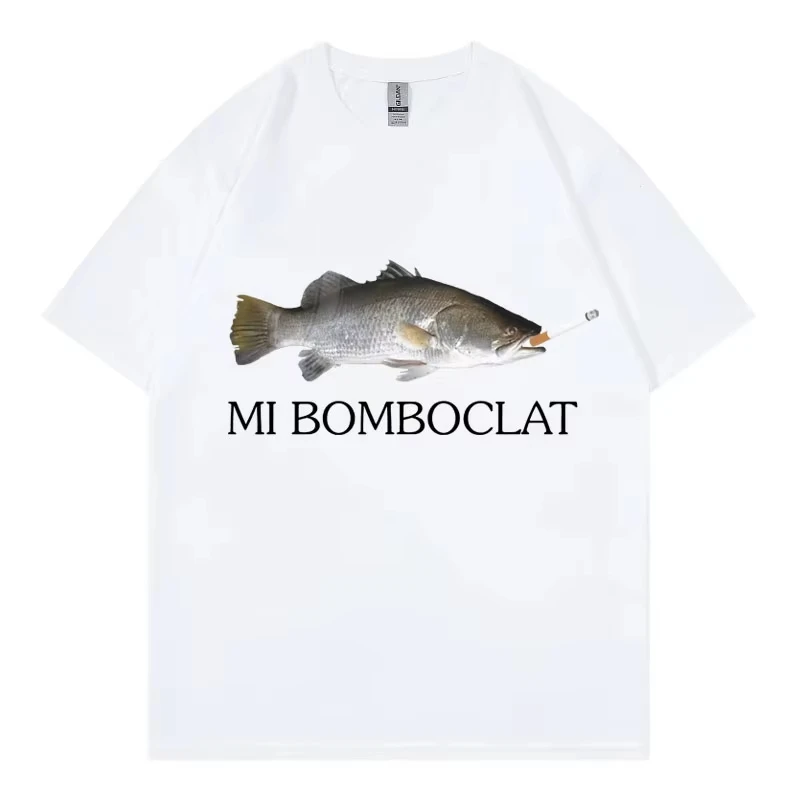 Camiseta com estampa de peixe  - Street Fashion Asian Men avaliação e preço