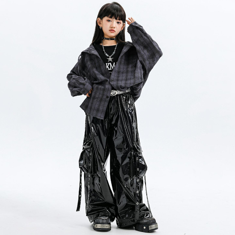 Trajes de dança jazz para meni - Street Fashion Kpop avaliação e preço