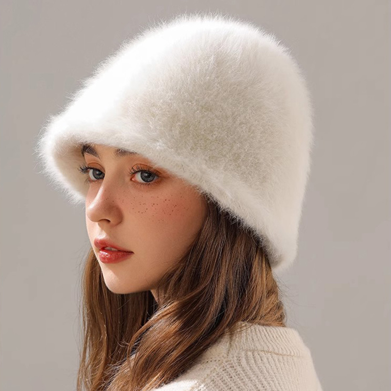Inverno coelho cabelo balde ch - Street Fashion Russia avaliação e preço