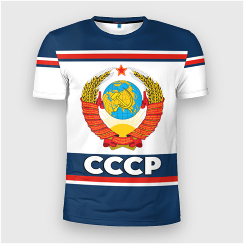 Fashion Russia Flag Badge T-sh - Street Fashion Russia avaliação e preço