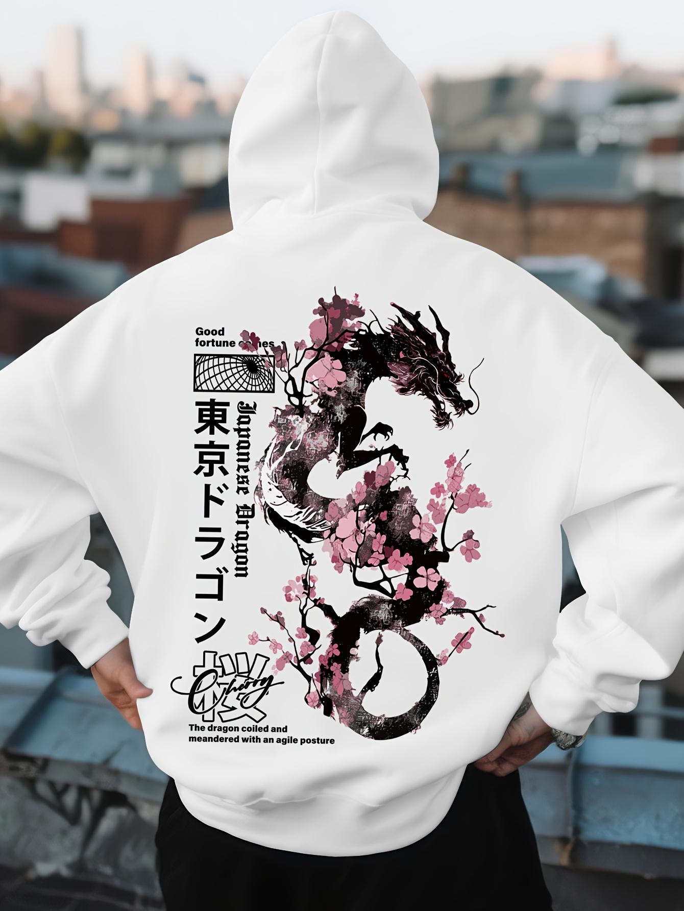Hoodie Masculino Hip Hop com E - Street Fashion Asian Men avaliação e preço